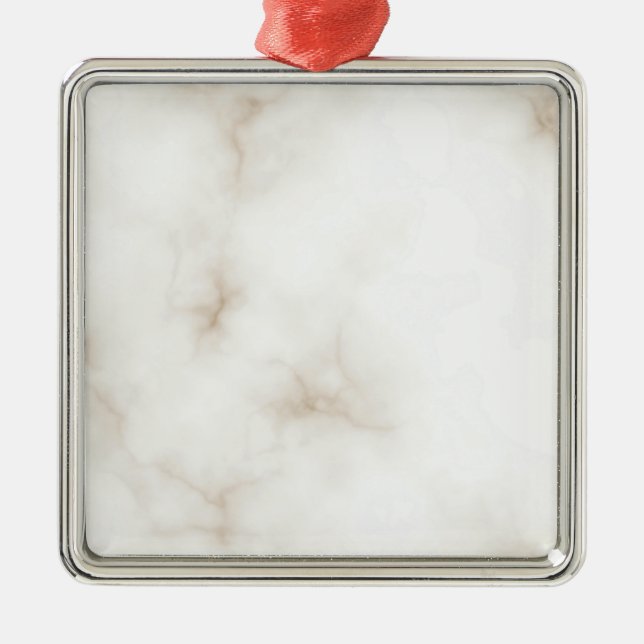Marble Pastel Glitter Premium Square Ornament (Front)