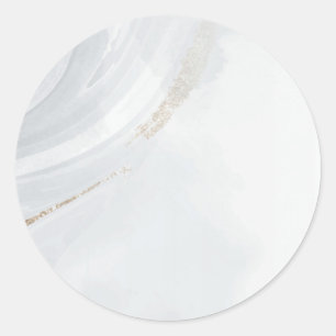 Marble Pastel Stone Texture Classic Round Stickers