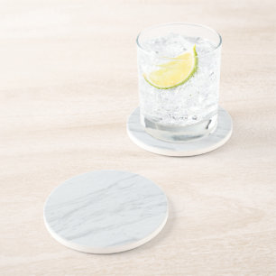 Marble Pastel Stone Texture Glitter Watercolor Coaster