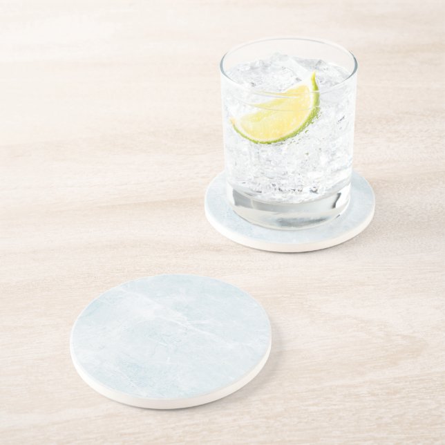 Marble Pastel Stone Texture Glitter Watercolor Coaster (Side)