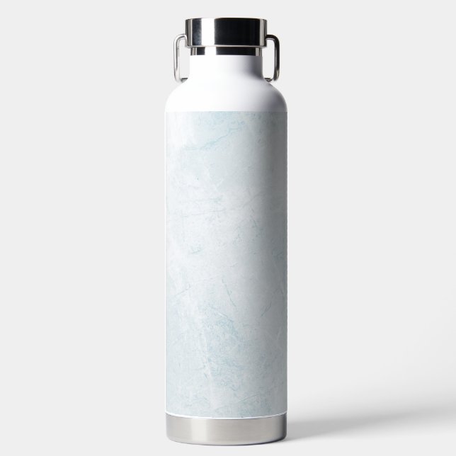 Marble Pastel Stone Texture Glitter Watercolor Water Bottle (Front)