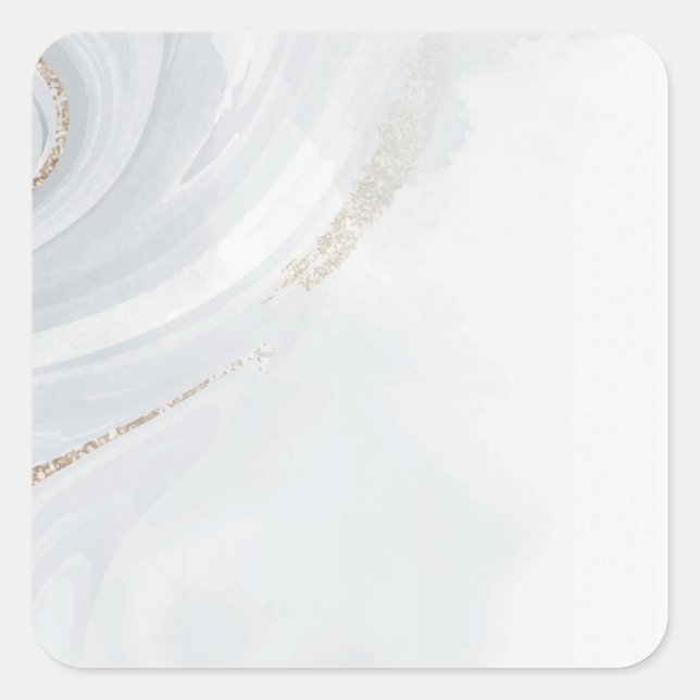 Marble Pastel Stone Texture Square Stickers (Front)