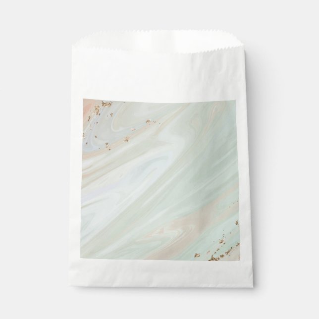 Marble Pastel Stone Textured Glitter Favour Bags (Front)