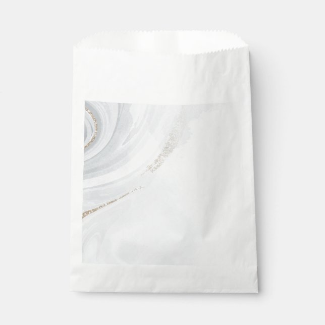 Marble Pastel Stone Textured Glitter Favour Bags (Front)