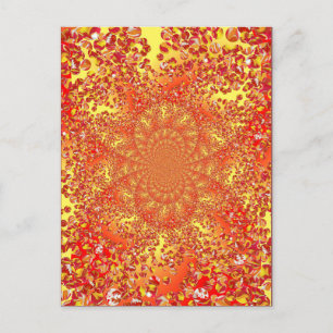 Marble Patch Kaleidoscoped Digital Art Postcard