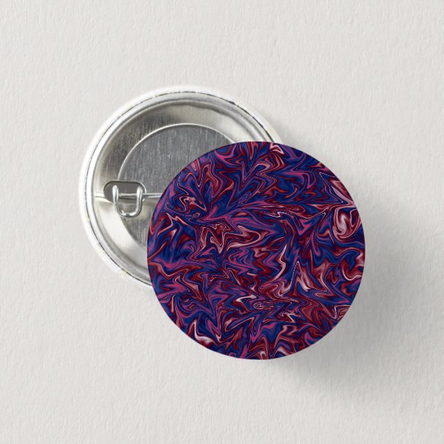 Marble Pattern 3 Cm Round Badge (Front & Back)