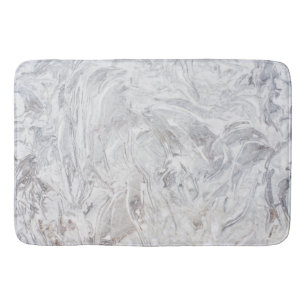 Marble pattern bath mat