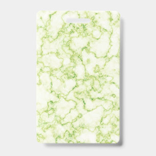 Marble Pattern Green ID Badge