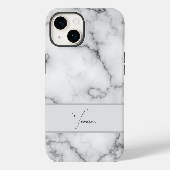 Marble Pattern Personalisation Case-Mate iPhone Case (Back)