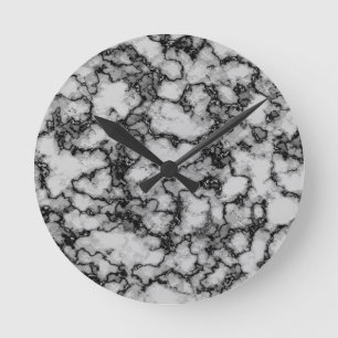  Marble Pattern  Round Clock