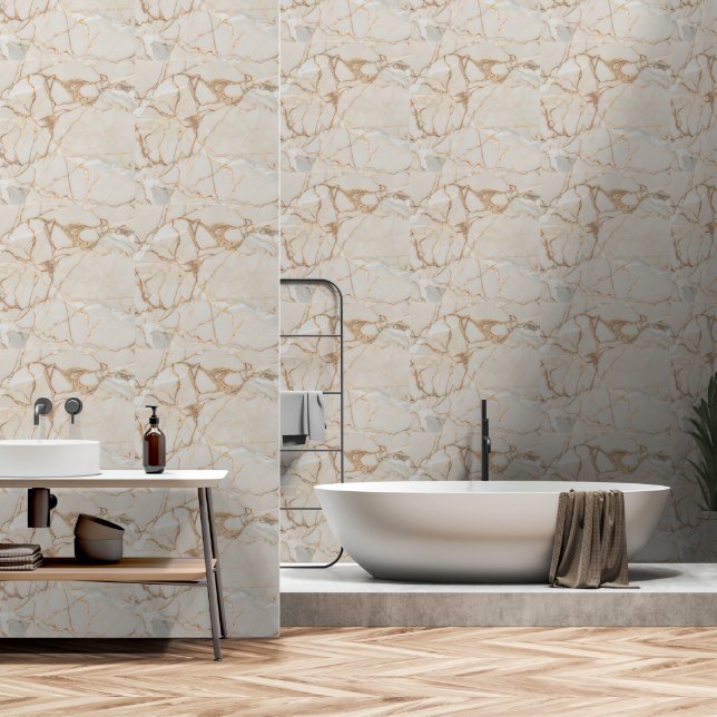Marble Pattern Wallpaper (Bathroom)