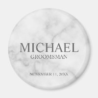 Marble Personalised Groomsman's Name and Monogram