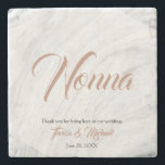 Marble, Personalised place card Stone Coaster<br><div class="desc">Elevate your event's table setting with our Marble Personalised Place Card Stone Coasters. Designed with elegance and a contemporary edge, these coasters combine the timeless beauty of marble with chic rose gold typography, offering a stylish and functional accent to your decor. Perfect for weddings, corporate events, or any special occasion,...</div>