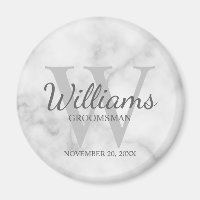 Marble Personalised Script Groomsmen
