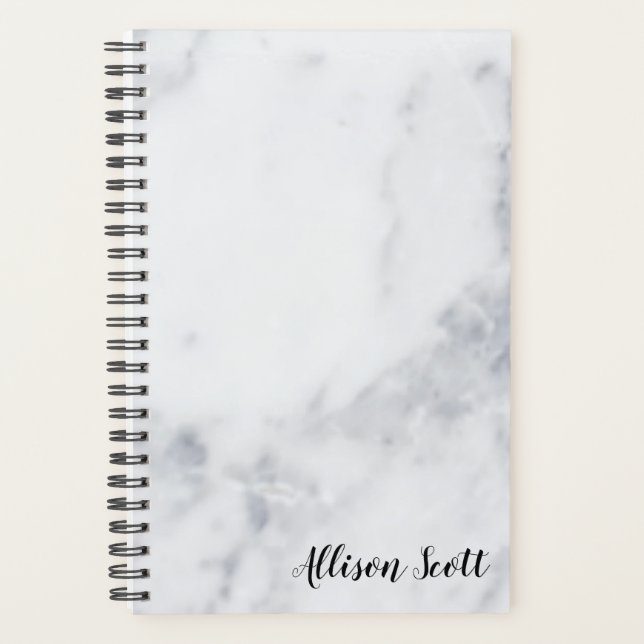 Marble Personalised Yearly Planner (Front)