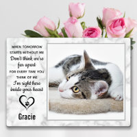 Marble Pet Loss Keepsake Cat Memorial Photo