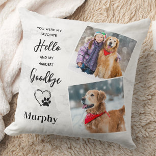 Marble Pet Loss Keepsake Pet Dog Memorial Cushion