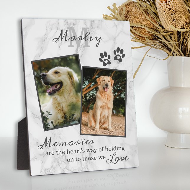 Marble Pet Memorial Sympathy Photo Plaque (Creator Uploaded)