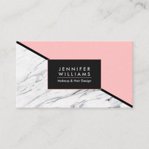Marble & Pink Business Card