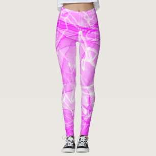 Marble Pink Digital Paper Leggings