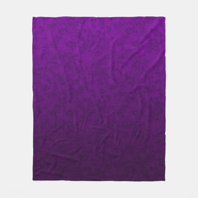 Marble purple pattern fleece blanket (Front)