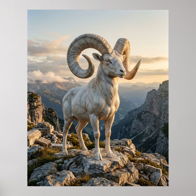 Marble Ram Mountain Pride Poster (Front)