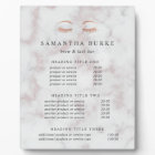 Marble Rose Gold Lash & Brow Pricing/Services