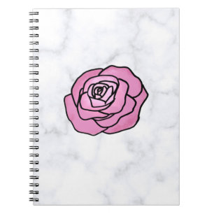 Marble Rose Notebook