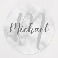 Marble Script Personalised Monogram and Name