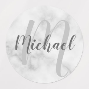 Marble Script Personalised Monogram and Name