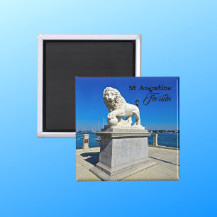 Marble Sculpture at Bridge of Lions St. Augustine Magnet