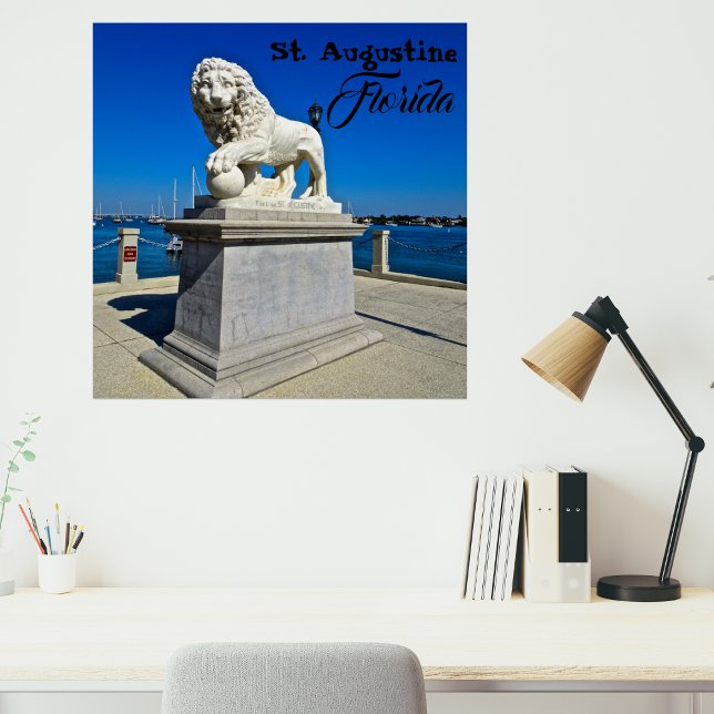 Marble Sculpture at Bridge of Lions St. Augustine Poster (Creator Uploaded)
