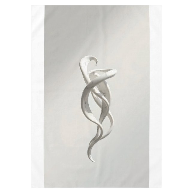 marble sculpture with flowing tablecloth (Front)