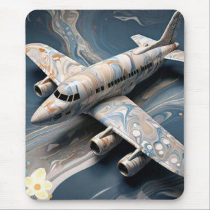 "Marble Skies: A Symphony in Flight" Mouse Pad