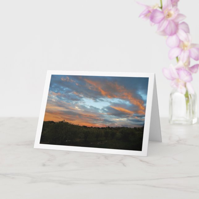 Marble Sky Landscape Card (Orchid)