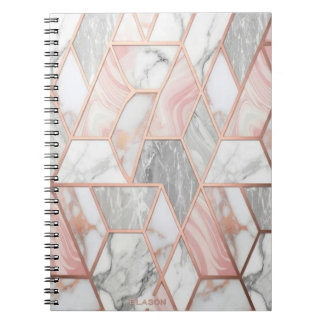 Marble Spiral Notebook Classy Look