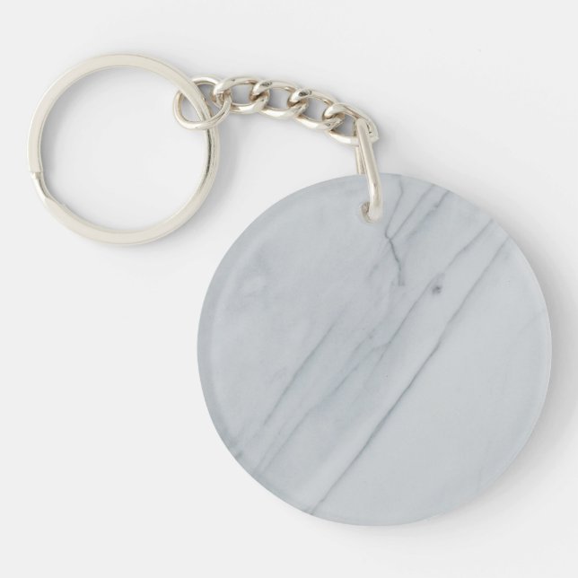 Marble Stone Acrylic Keychain (Front)