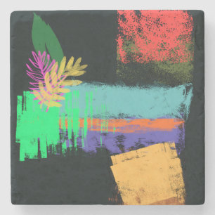Marble Stone Aesthetic Coaster-Multi Coloured Stone Coaster