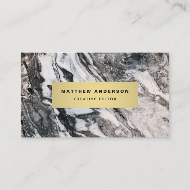 Marble Stone Business Card (Front)