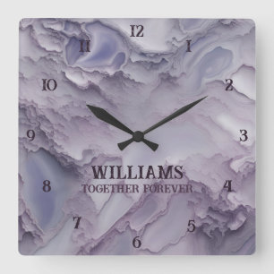 Marble Stone Clocks Personalised