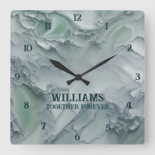 Marble Stone Clocks Personalised