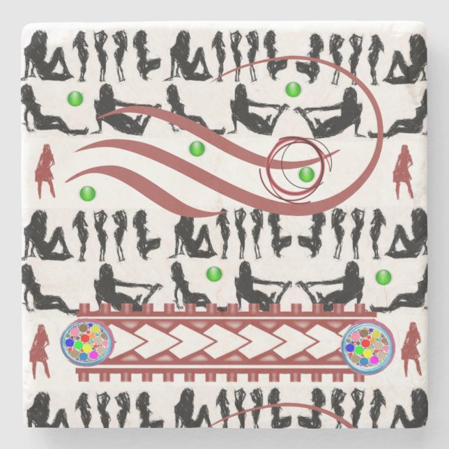 Marble Stone Coaster (Front)