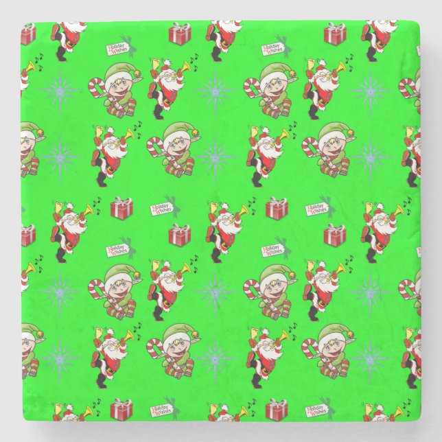 Marble Stone Coaster Christmas (Front)