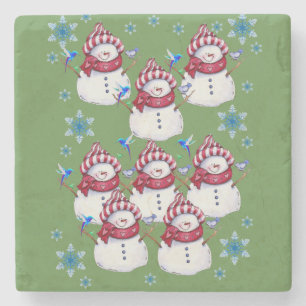 Marble Stone Coaster Christmas