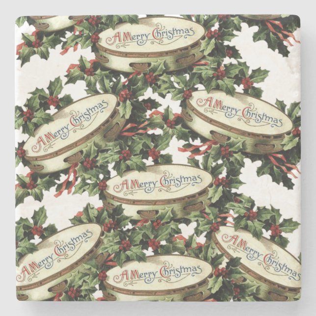 Marble Stone Coaster Christmas (Front)