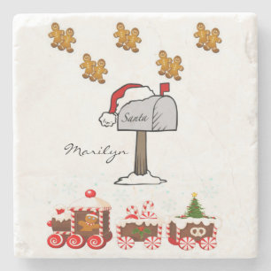 Marble Stone Coaster Christmas