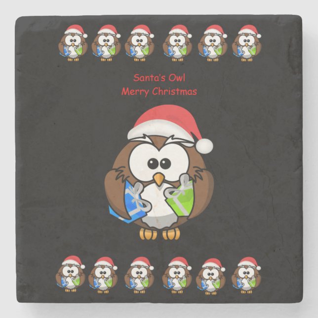 Marble Stone Coaster Christmas (Front)