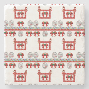 Marble Stone Coaster Christmas