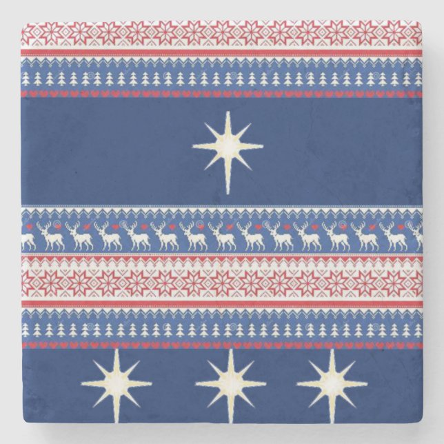Marble Stone Coaster Christmas (Front)