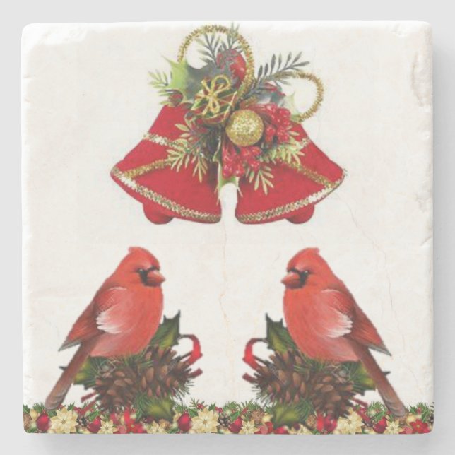 Marble Stone Coaster Christmas (Front)